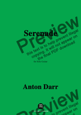 page one of Adam Darr-Serenade,for Guitar