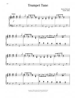 page one of Trumpet Tune (Piano Solo)