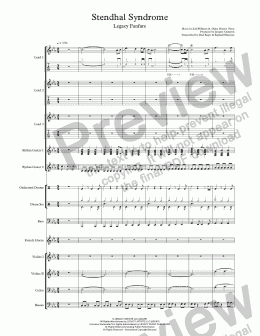 page one of Jacques Cameron - Stendhal Syndrome (Legacy Artists Fanfare): Conductor Score