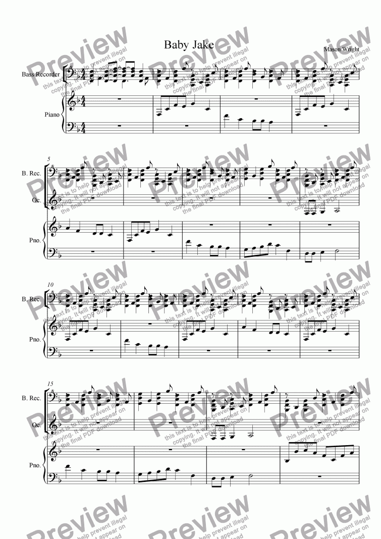 Baby Jake Download Sheet Music Pdf File