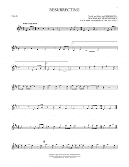 page one of Resurrecting (Violin Solo)