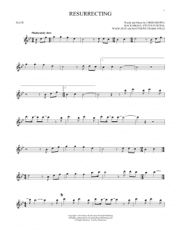 page one of Resurrecting (Flute Solo)