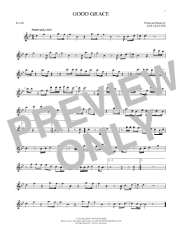 page one of Good Grace (Flute Solo)