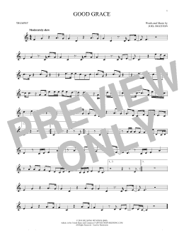 page one of Good Grace (Trumpet Solo)