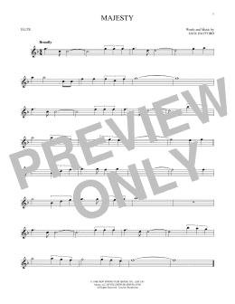 page one of Majesty (Flute Solo)