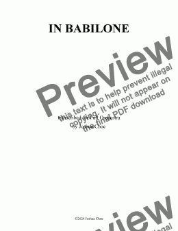 page one of In Babilone