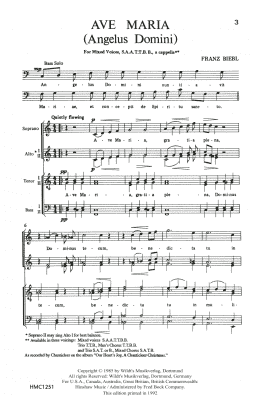 page one of Ave Maria (Choir)