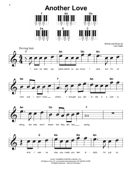 page one of Another Love (Super Easy Piano)