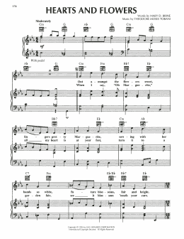 page one of Hearts And Flowers (Piano, Vocal & Guitar Chords (Right-Hand Melody))