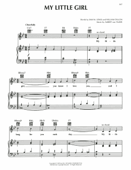 page one of My Little Girl (Piano, Vocal & Guitar Chords (Right-Hand Melody))