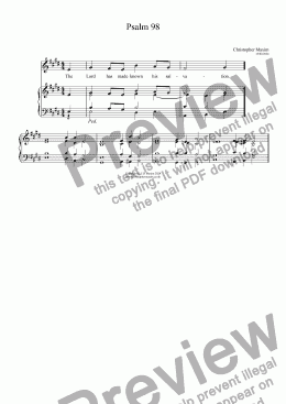 page one of Psalm 098 (Responsorial) 2nd setting