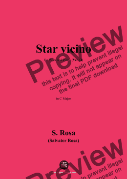 page one of S. Rosa-Star vicino,Ver. II,in C Major