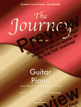 page one of The Journey (Acoustic Guitar & Piano)