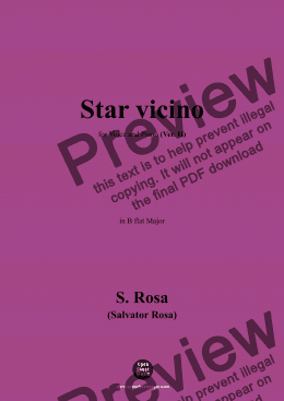 page one of S. Rosa-Star vicino,Ver. II,in B flat Major