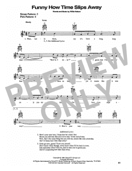 page one of Funny How Time Slips Away (Easy Guitar)