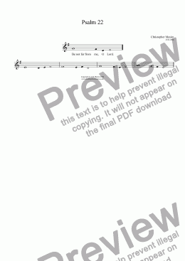 page one of Psalm 022 (Responsorial) 2nd setting (unaccompanied)