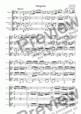 page one of Allegretto