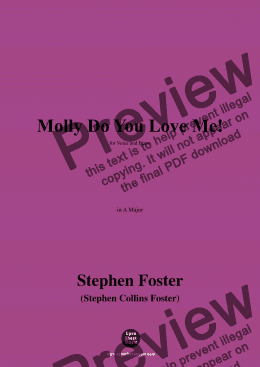 page one of S. Foster-Molly Do You Love Me!