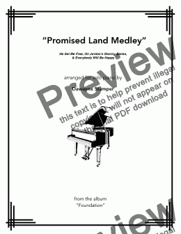 page one of Promised Land Medley