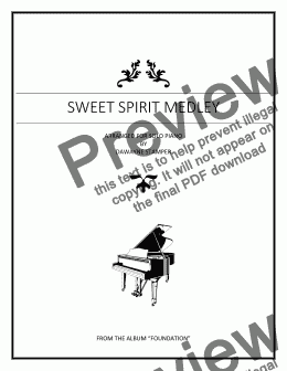 page one of Sweet Spirit Medley