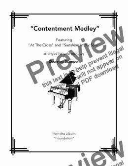 page one of Contentment Medley