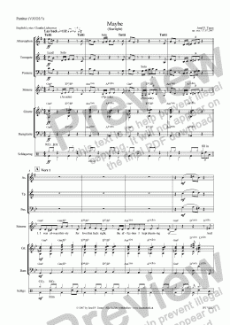 page one of Maybe (Starlight) (VJCO/Score & Parts)