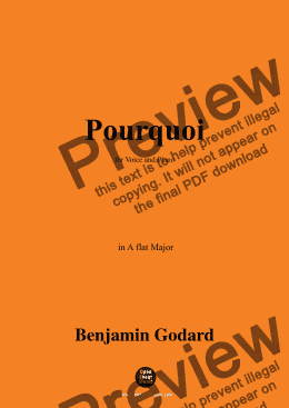 page one of B. Godard-Pourquoi,in A flat Major