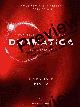 page one of Dramatica (Horn in F & Piano)