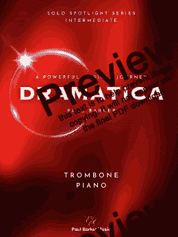 page one of Dramatica (Trombone & Piano)