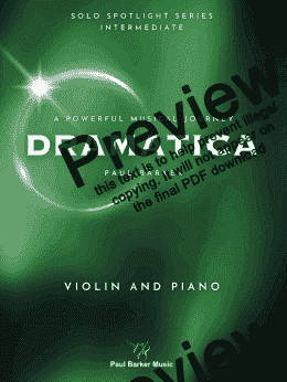 page one of Dramatica (Violin & Piano)