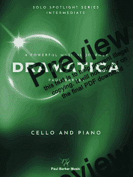 page one of Dramatica (Cello & Piano)