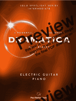 page one of Dramatica (Electric Guitar & Piano)