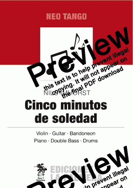 page one of Cinco Minutos De Soledad