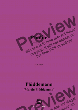 page one of Plüddemann-Phidile,in A Major