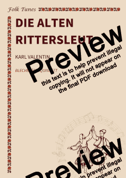 page one of Die alten Rittersleut