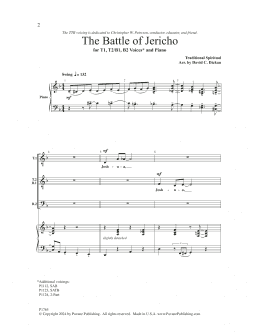 page one of The Battle of Jericho (Choir)