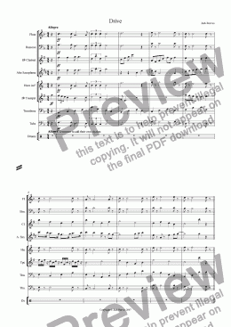 page one of Drive (Small Windband)