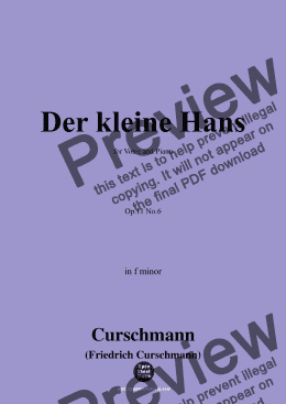 page one of Curschmann-Der kleine Hans,in f minor