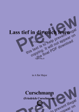 page one of Curschmann-Lass tief in dir mich lesen,Op.9 No.4,in A flat Major