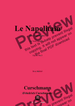 page one of Curschmann-Le Napolitain,Op.20 No.3,in a minor