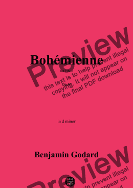 page one of B. Godard-Bohémienne,Op.40,in d minor 