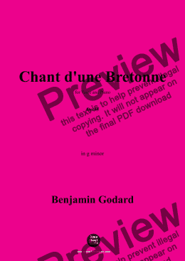 page one of B. Godard-Chant d'une Bretonne,Op.95,in g minor 