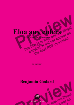 page one of B. Godard-Eloa aux enfers,Op.4 No.15,in e minor 