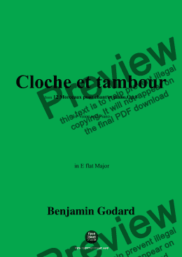 page one of B. Godard-Cloche et tambour,in E flat Major,Op.8 No.2 