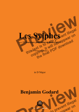 page one of B. Godard-Les Sylphes,in D Major,Op.8 No.12 