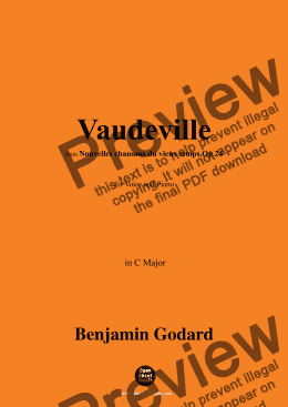 page one of B. Godard-Vaudeville,in C Major,Op.24 No.5