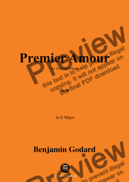 page one of B. Godard-Premier Amour,Op.98,in G Major