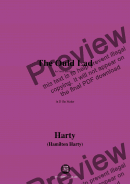 page one of Harty-The Ould Lad,in D flat Major 