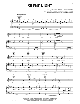 page one of Silent Night (Piano, Vocal & Guitar Chords (Right-Hand Melody))