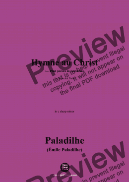 page one of Paladilhe-Hymne au Christ,in c sharp minor 